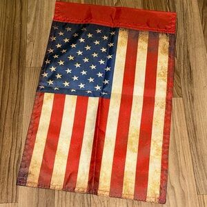 Rustic American Small Garden Flag- NWOT